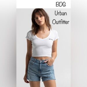 🔥NWT🔥 BDG Urban Outfitters Y2K Style Aline Womens Distressed Denim Shorts W29
